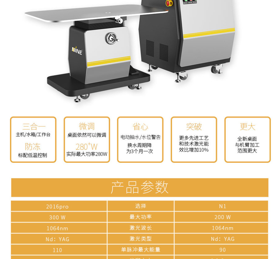 N1广告激光焊接机参数